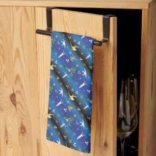 Linge De Cuisine Gymnastique masculine Snowflake sapin de Noël