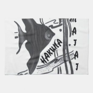 Linge De Cuisine Hakuna Matata Fish Art Imprimer