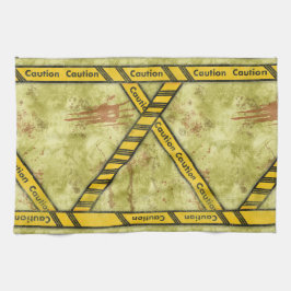 Linge De Cuisine Halloween Attention Taped laboratoire