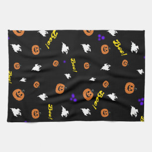 Linge De Cuisine Halloween Boo Ghosts Motif sans couture