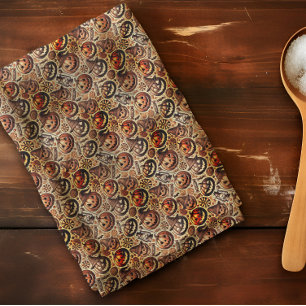 Linge De Cuisine Halloween brun orange style