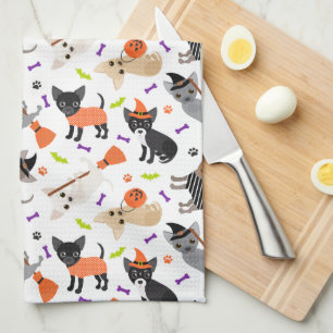 Linge De Cuisine Halloween Chihuahua