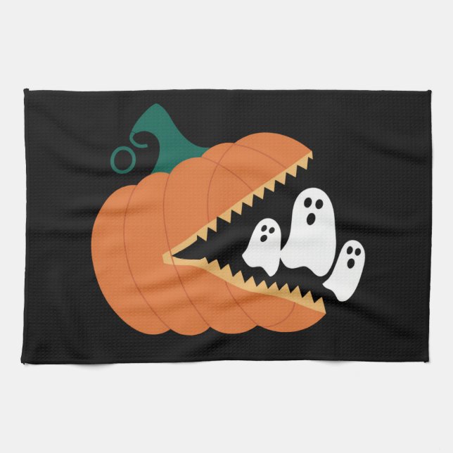 Linge De Cuisine Halloween Citrouille Funny Fantômes Garçons Enfant (Horizontal)