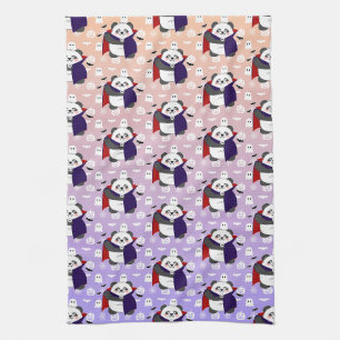 Linge De Cuisine Halloween Cute Baby Panda Dracula Vampire