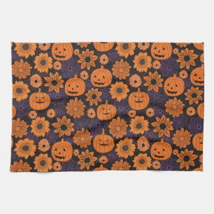 Linge De Cuisine Halloween floral
