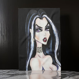 Linge De Cuisine Halloween gothique en aquarelle