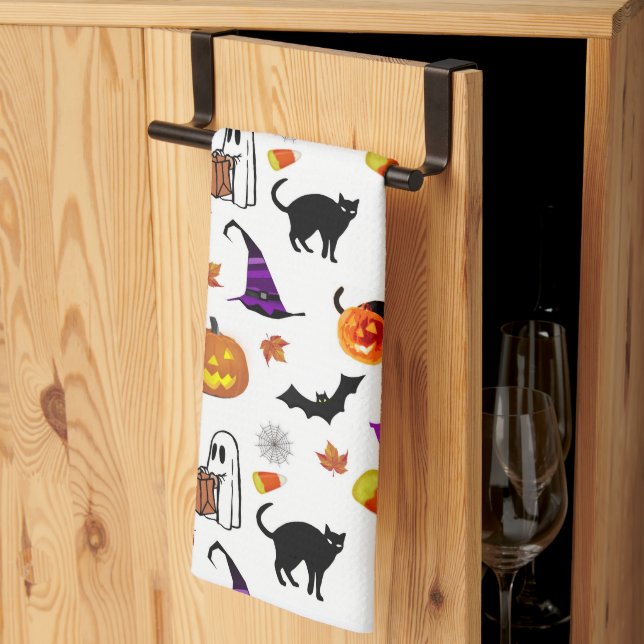 Linge De Cuisine Halloween sympa et amusant (Pliage en tiers)