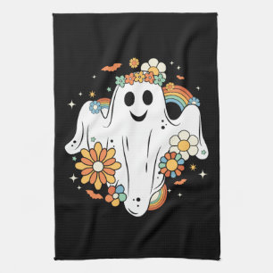 Linge De Cuisine Happy Ghost Retro Hippie Vibe