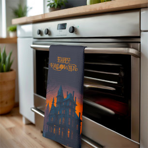 Linge De Cuisine Happy Halloween Haunted Mansion Maison Halloween