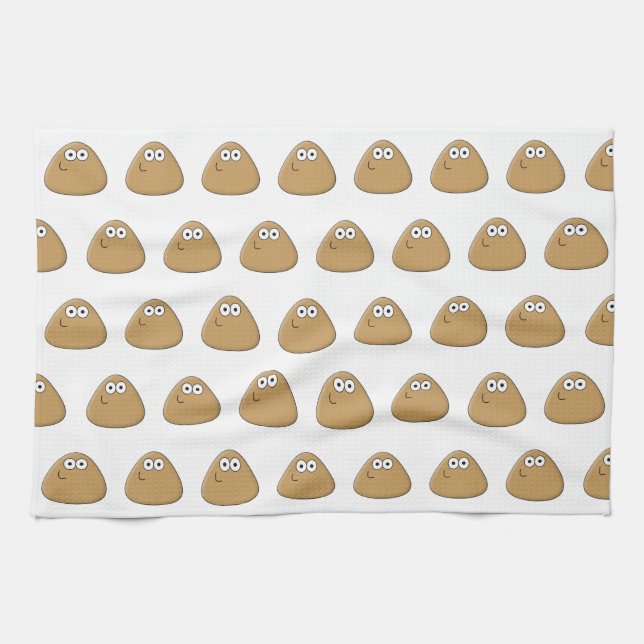Linge De Cuisine Happy Pou - Kitchen Towel (Horizontal)