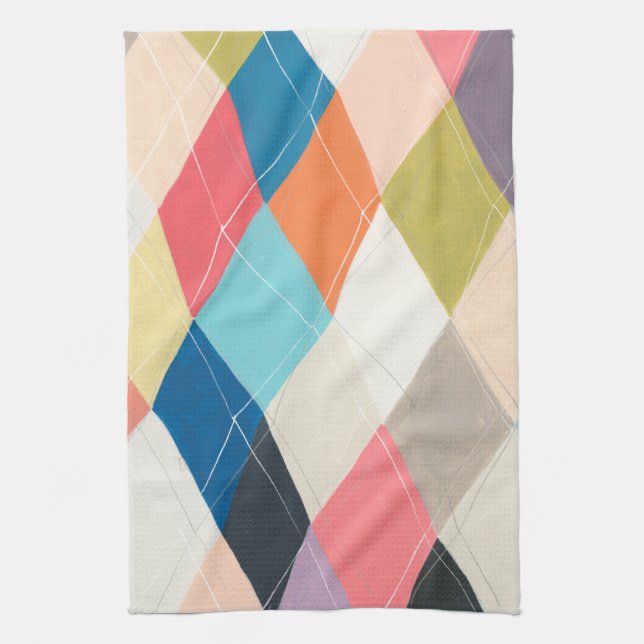 Linge De Cuisine Harlequin Hopscotch - Motif Jacquard (Vertical)