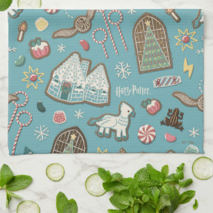 Linge De Cuisine HARRY POTTER™ HOGWARTS™ Motif de cookies de Noël
