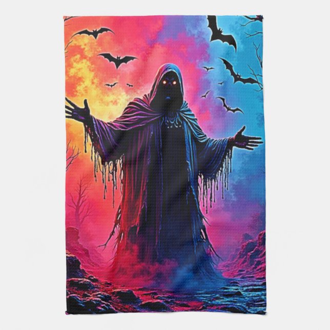 Linge De Cuisine Hauning Demon Habillé Dans L'Ombre Design (Vertical)
