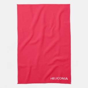 Linge De Cuisine Heliconia red color