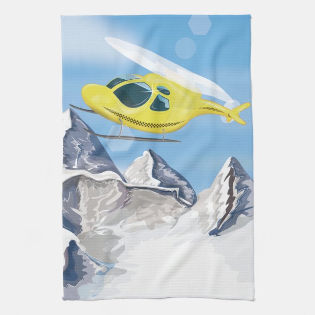 Linge De Cuisine Hélicoptère de secours (Vertical)