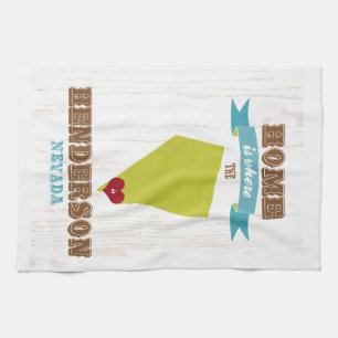 Linge De Cuisine Henderson, carte du Nevada - à la maison est où le