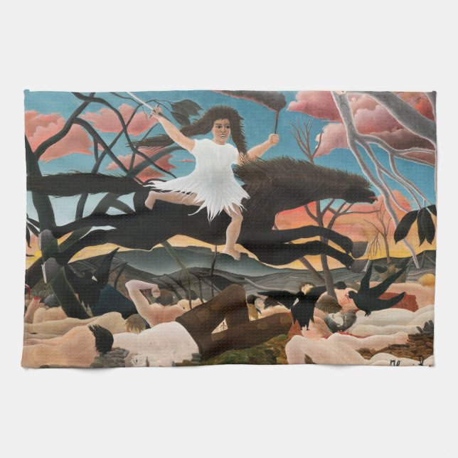 Linge De Cuisine Henri Rousseau - La guerre (Horizontal)