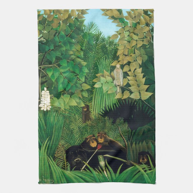 Linge De Cuisine Henri Rousseau - Les Joyeux Jesters (Vertical)