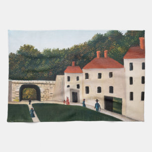 Linge De Cuisine Henri Rousseau - Promeneurs dans un parc