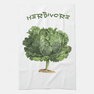 Linge De Cuisine Herbivore Kale Végétarien Végétarien