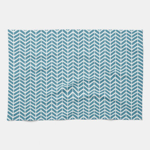 Linge De Cuisine Herringbone turquoise