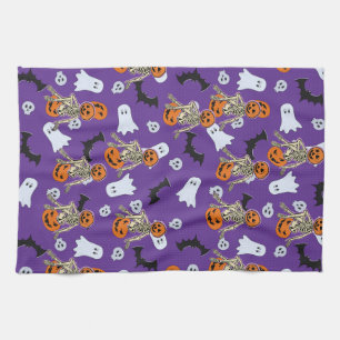 Linge De Cuisine Heure d'Halloween