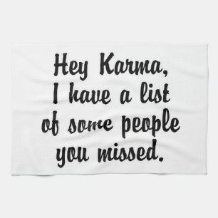 Linge De Cuisine Hey Karma...