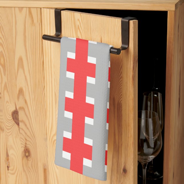 Linge De Cuisine Highland Red Signature Kitchen Towels (Pliage en tiers)