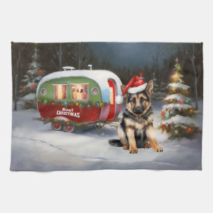 Linge De Cuisine Hiver Allemand Berger Caravane Noël Aventure