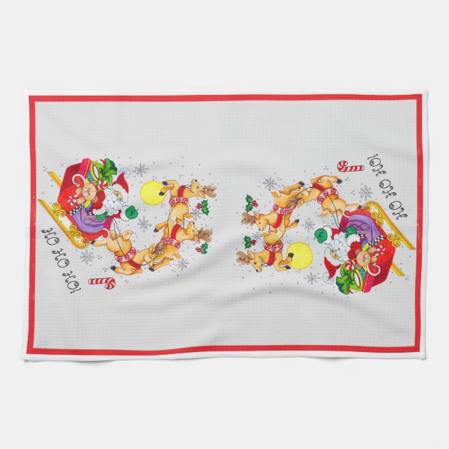 Linge De Cuisine Ho Ho Ho! Kitchen Towels (Horizontal)
