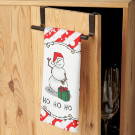 Linge De Cuisine Ho Ho Joyeux Noël Père Noël mignonne Snowman