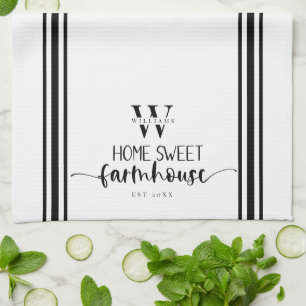 Linge De Cuisine Home Sweet Farmhouse Modernité Pays Élégance