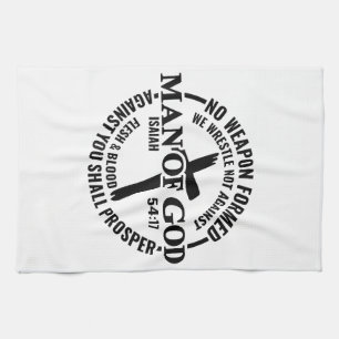 Linge De Cuisine Homme de Dieu, Aucune Arme Formée Contre Moi Sera