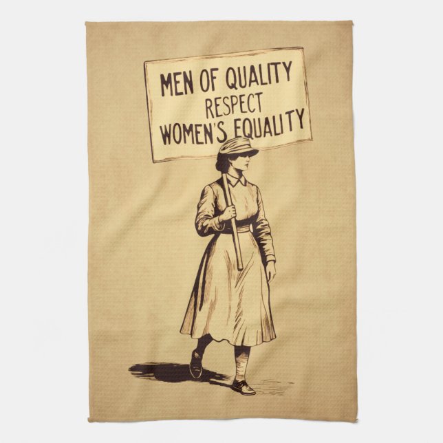 Linge De Cuisine Hommes de qualité Respect de l'égalité des femmes (Vertical)