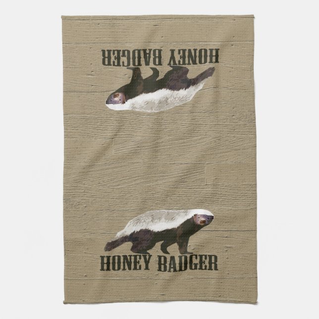 Linge De Cuisine Honey Badger Wild Animal (Vertical)