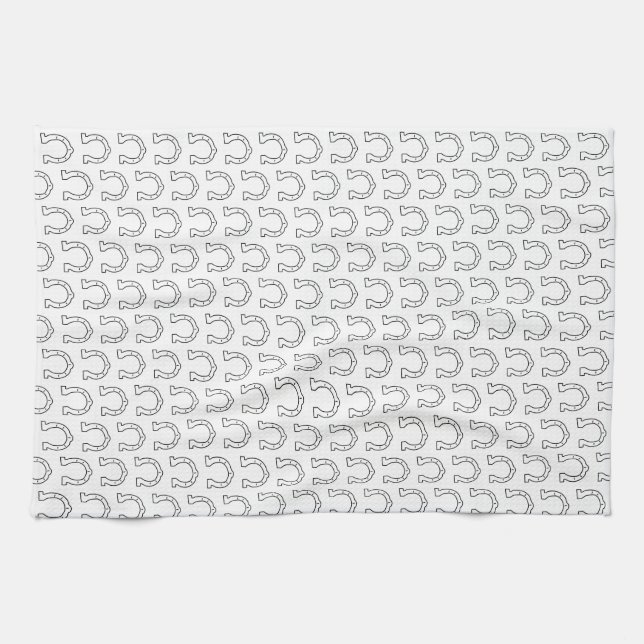 Linge De Cuisine Horse Riding Gang Horseshoe Imprimer (Horizontal)