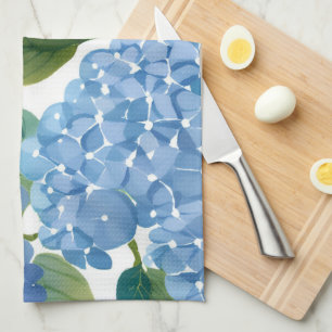 Linge De Cuisine Hortensias bleus Beau buisson floral