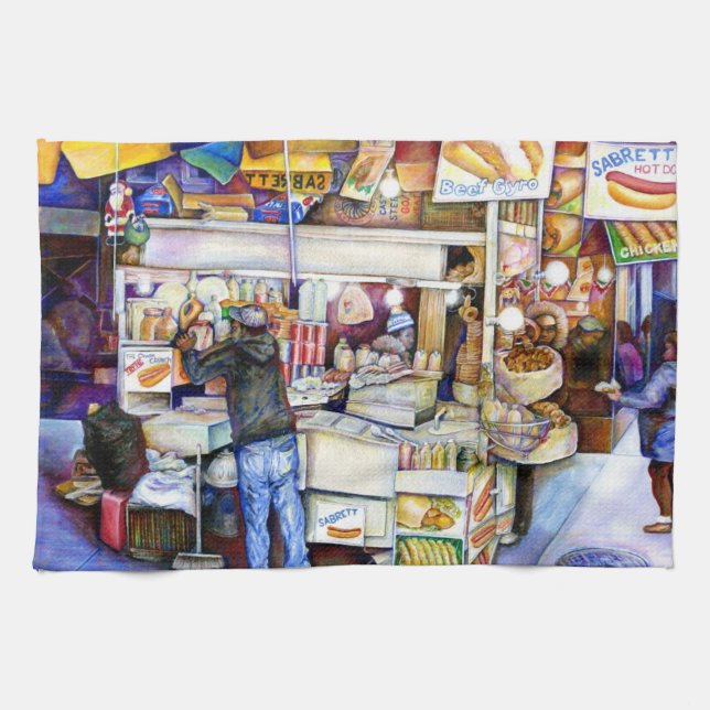 Linge De Cuisine Hot Dog God, New York City (Horizontal)