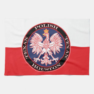 Linge De Cuisine Houston Round Polonais Texan