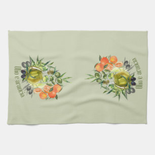 Linge De Cuisine Huile d'olive et orange :