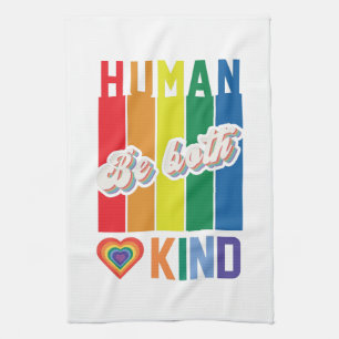 Linge De Cuisine humain Être gentil Arc en ciel LGBTQ