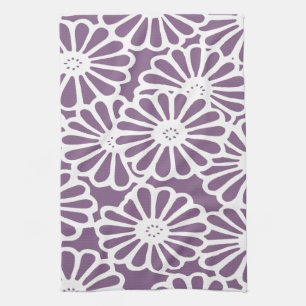 Linge De Cuisine Humeurs asiatiques florales violettes