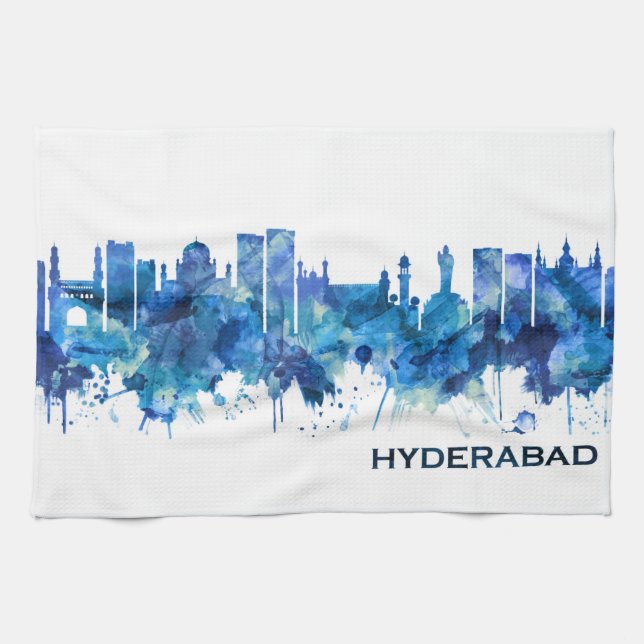 Linge De Cuisine Hyderabad Telangana Skyline Blue (Horizontal)