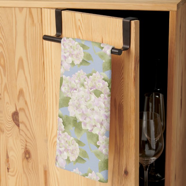 Linge De Cuisine Hydrangée fleurit (Pliage en tiers)
