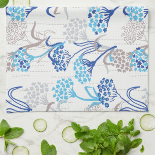 Linge De Cuisine Hydrangée légère et aérée Motif floral