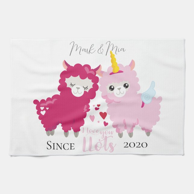 Linge De Cuisine I Lots You Llama Customisé Cadeau Lui (Horizontal)