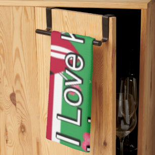 Linge De Cuisine I Love Kenya et "Hakuna Matata" Art Print