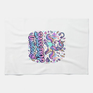 Linge De Cuisine Idée de cadeau licorne basse drop typographie Des
