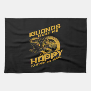 Linge De Cuisine Iguana Make Me Happy Your Not