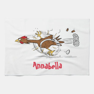 Linge De Cuisine Illustration amusante de poulet cool
